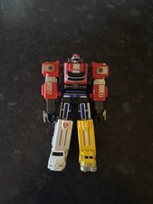 Official Bandai Power Rangers Lightspeed Supertrain Megazord Incomplete UK