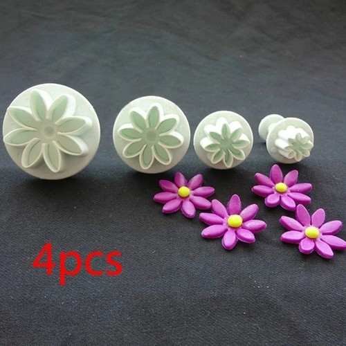 4pcs diy daisy flower pastry - 4pcs,