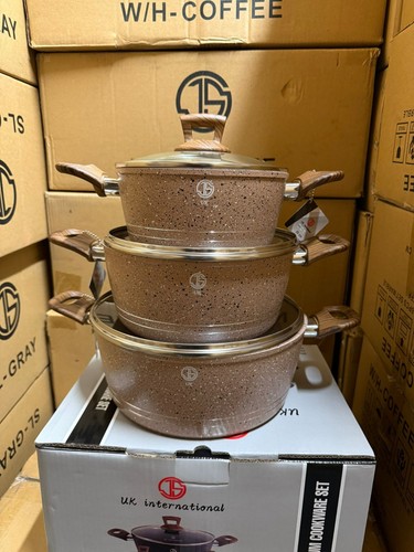 3pcs non stick granite - 3pcs,