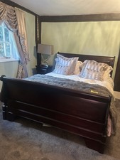 Solid Wooden Sleigh Double Bed