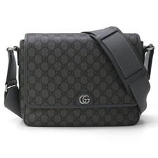 GUCCI Ophidia Medium Messenger Bag, Gray, Men's, 761741 FACJY 1244