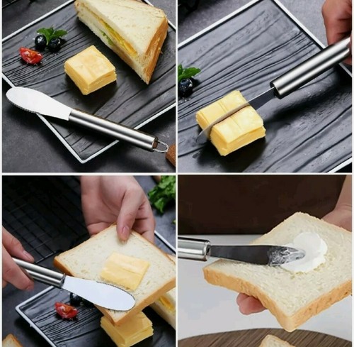 Wide butter cheese knife - cheese, honey