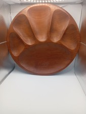 Vintage teak Wooden sectioned