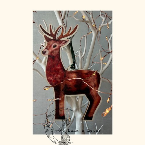 Woodland animals stag reindeer - woodland,