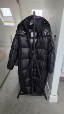 MONCLER LONG BLACK PUFFER SIZE