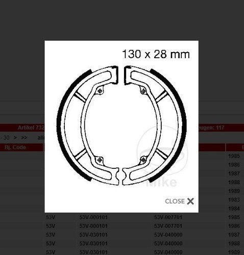 Brakes ebc y506 - y506, dt