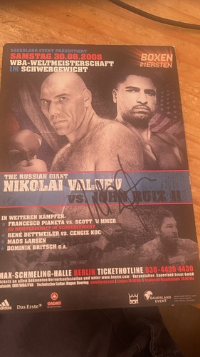 Rare nikolai valuev signed - nikolai,