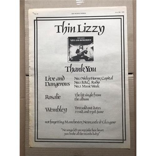 Thin lizzy live and - thin,