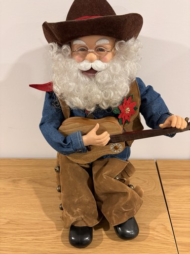 Singing guitar playing cowboy - singing,