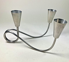 Vintage stainless steel triple