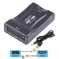 MISOTT Scart to HDMI Converter for TV, Scart Input HDMI Output Converter