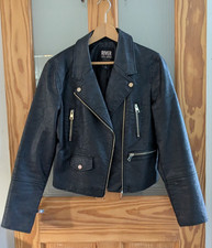 WOMENS RIVER ISLAND BLACK FAUX