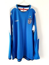 England Goalkeeper Shirt 2004. XL. Original Umbro. Blue Adults Football Top Only