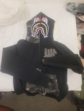 bape shark hoodie large