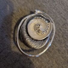 Scarf Clip New Magnetic Silver Grey & Diamante Scarf Clip