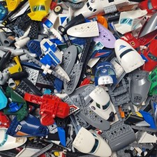 LEGO 0.5KG Plane Vehicle RANDOM Parts Propeller Noses Helicopter Wheels Tails 