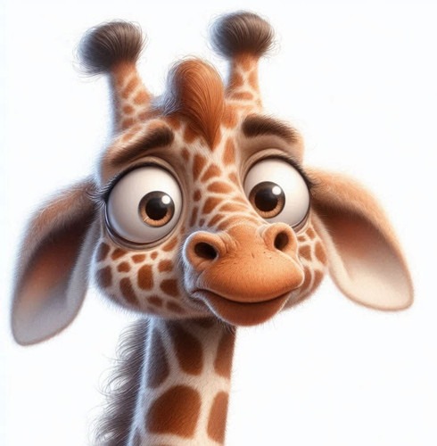 Whimsical giraffe cross - giraffe,