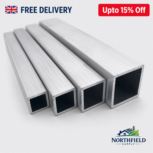 Aluminium square box - box, section