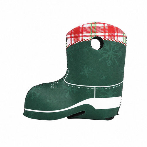 Christmas boot koozie - christmas,