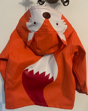 Jojo Maman Bebe Orange Foxy Waterproof Raincoat 18-24 months