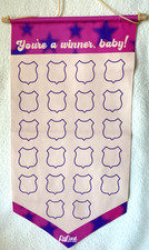 RuPaul's Drag Race "YOU'RE A WINNER, BABY!" PIN BADGE DISPLAY BANNER New Sealed