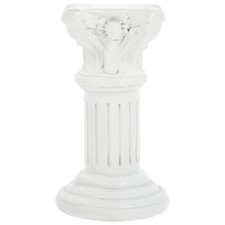 1Pc Roman Pillar Adornment Home Artistic Decor Creative Resin Statue White