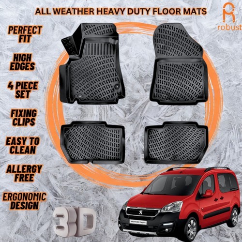 Molded car floor mats - 3d,