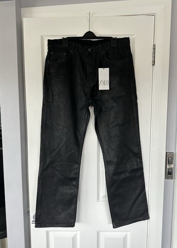 Zara black straight - leg, coated