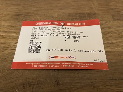 Cheltenham town walsall - cheltenham,