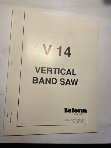 Talon vertical bandsaw - talon,