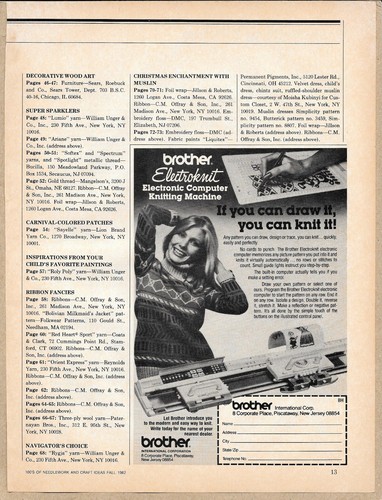 Brother electroknit computer - electroknit,