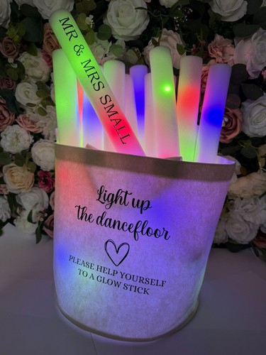Personalised foam glow sticks - personalised,