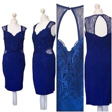 Party Dress Michelle Keegan Royal Blue Bodycon Size 10 Lipsy