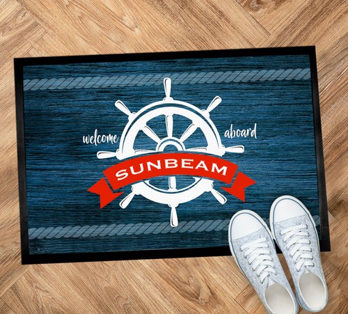 Personalised boat mat - personalised,