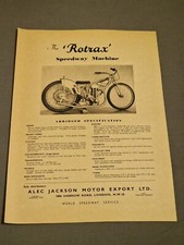 Rotrax Speedway Brochure Leaflet