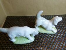 vintage porcelain dogs x 2