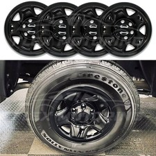 Set of 4 Black Skin Covers Hub