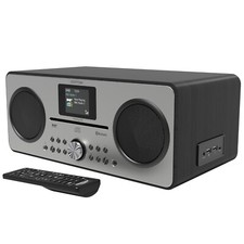 DAB+/DAB & FM Radio CD Player Bluetooth Speaker - AZATOM Trinity D3 Black