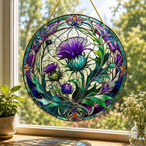 Scottish thistle acrylic - 🏴,