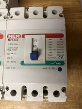 MEM MFL 633 63A MCCB