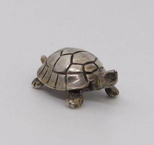 800 solid silver tortoise - silver,