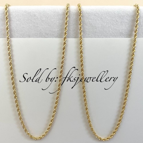 Solid 9ct yellow - yellow, rope
