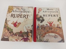 The New & More Adventures of Rupert Bear Book Bundle 2 Vintage Books
