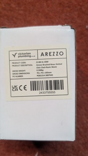 Arezzo brushed brass - brushed, slotted