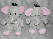 Sainsburys elephant soft toy TWO grey comforter