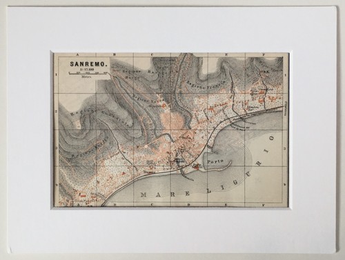 Sanremo city town plan - town,