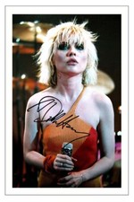 DEBBIE HARRY SIGNED PHOTO PRINT AUTOGRAPH MUSIC BLONDIE