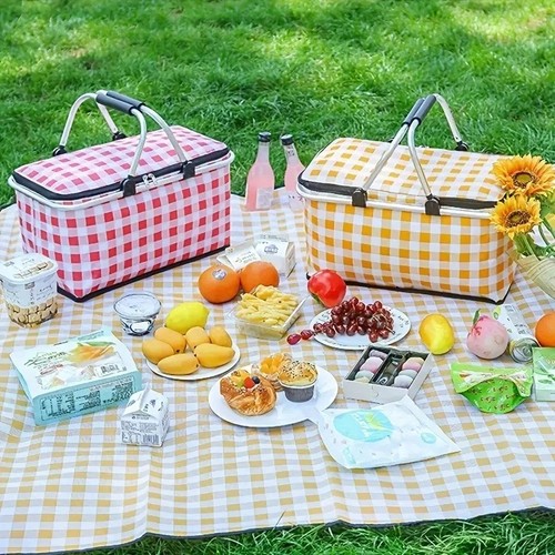 Large insulated picnic - large, basket