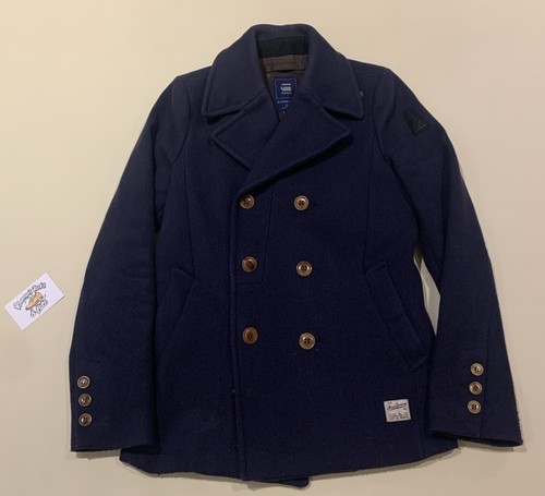 Mens star raw navy - blue, pea