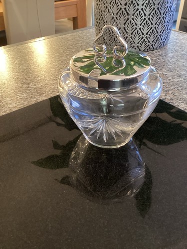 Edwardian epns lidded cut - epns,